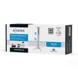 AISENS - Soporte Universal Giratorio, Inclinable y Extensible de Techo para Proyector 13.5Kg, Blanco