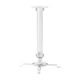AISENS - Soporte Universal Giratorio, Inclinable y Extensible de Techo para Proyector 13.5Kg, Blanco