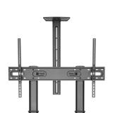 AISENS - Soporte de Suelo ECO con Ruedas y Manivela, Bandeja para DVD y Soporte de Cámara para Monitor/TV 100Kg de - FT100TE-123