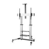 AISENS - FT100TE-125 soporte para pantalla de señalización 2,54 m (100") Negro, Plata