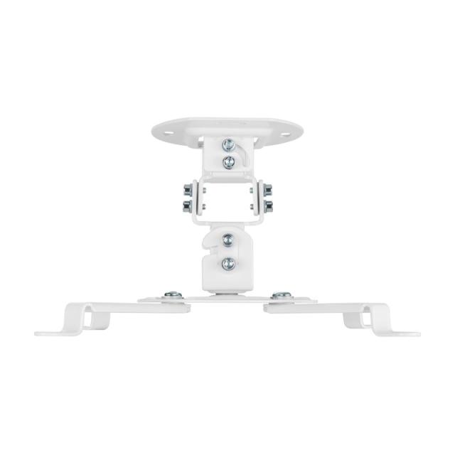 AISENS - Soporte Universal Giratorio, Inclinable de Techo para Proyector 13.5Kg, Blanco