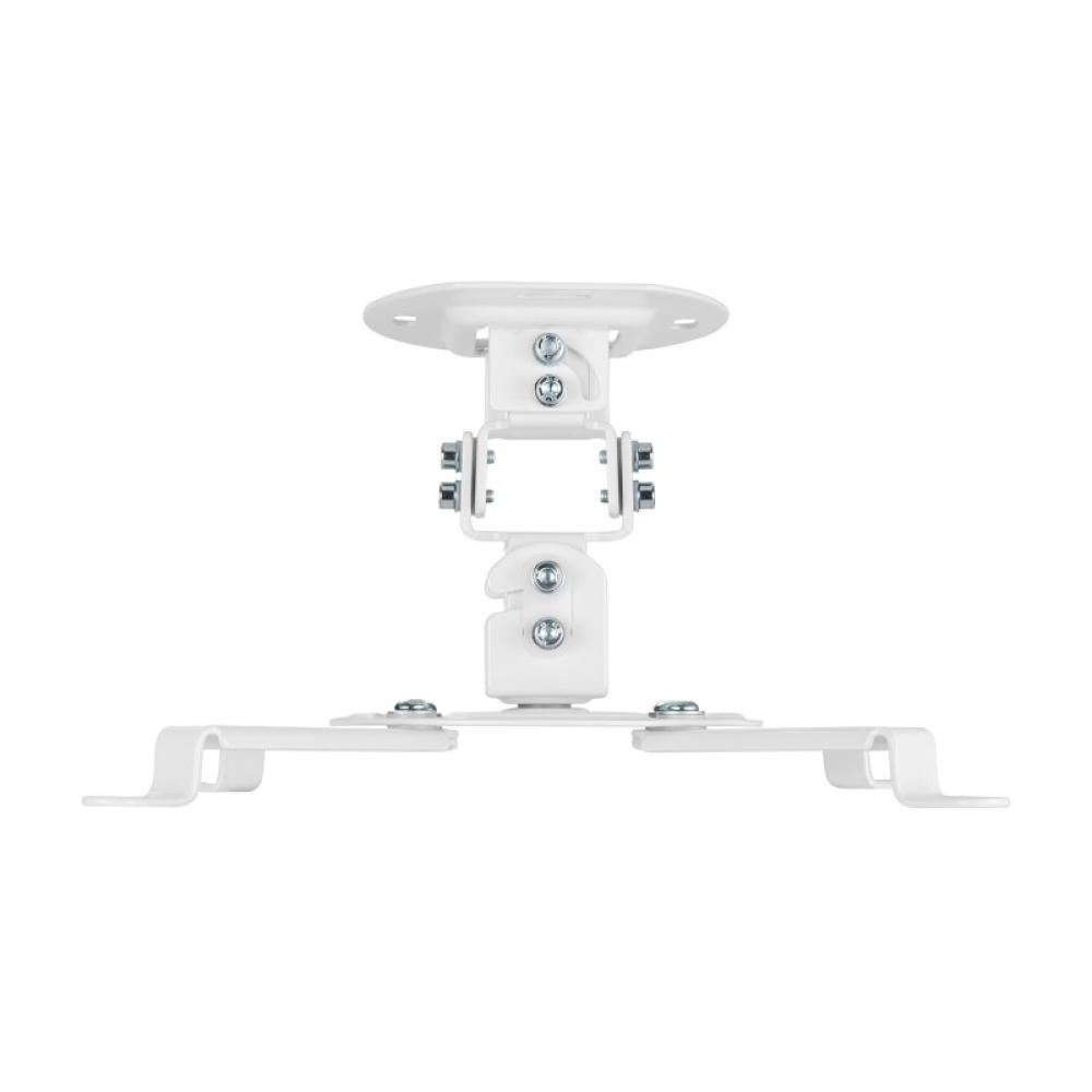 AISENS - Soporte Universal Giratorio, Inclinable de Techo para Proyector 13.5Kg, Blanco