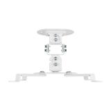 AISENS - Soporte Universal Giratorio, Inclinable de Techo para Proyector 13.5Kg, Blanco