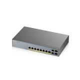 Zyxel - GS1350-12HP-EU0101F switch Gestionado L2 Gigabit Ethernet (10/100/1000) Energía sobre Ethernet (PoE) Gris