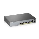 Zyxel - GS1350-12HP-EU0101F switch Gestionado L2 Gigabit Ethernet (10/100/1000) Energía sobre Ethernet (PoE) Gris
