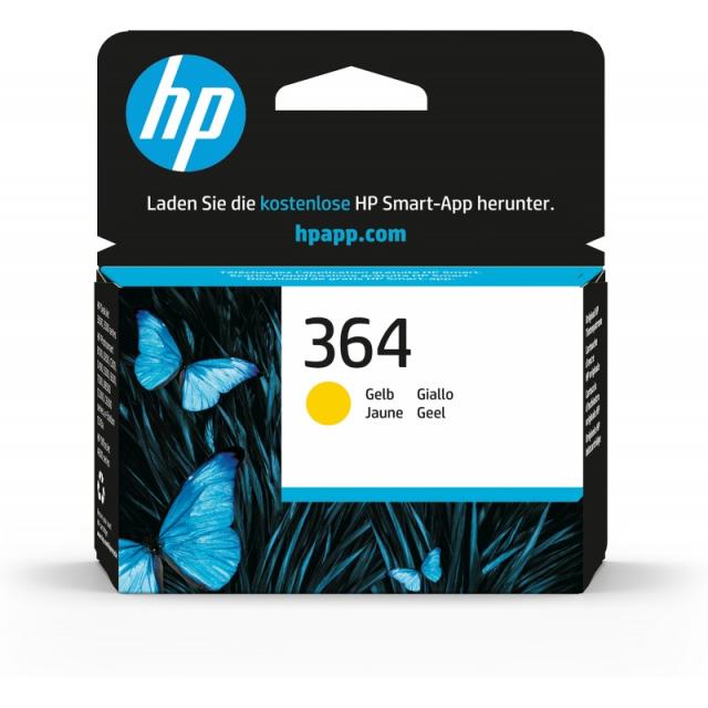 HP - Cartucho de tinta original 364 amarillo
