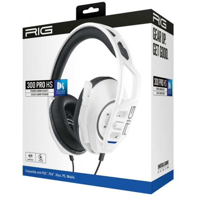 NACON - RIG 300 PRO HS Auriculares Alámbrico Diadema Juego Blanco