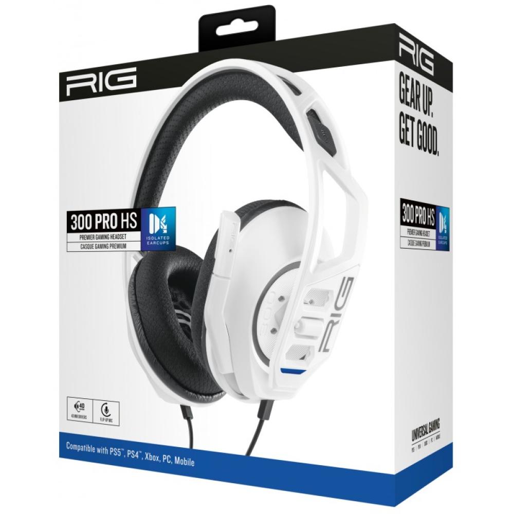NACON - RIG 300 PRO HS Auriculares Alámbrico Diadema Juego Blanco