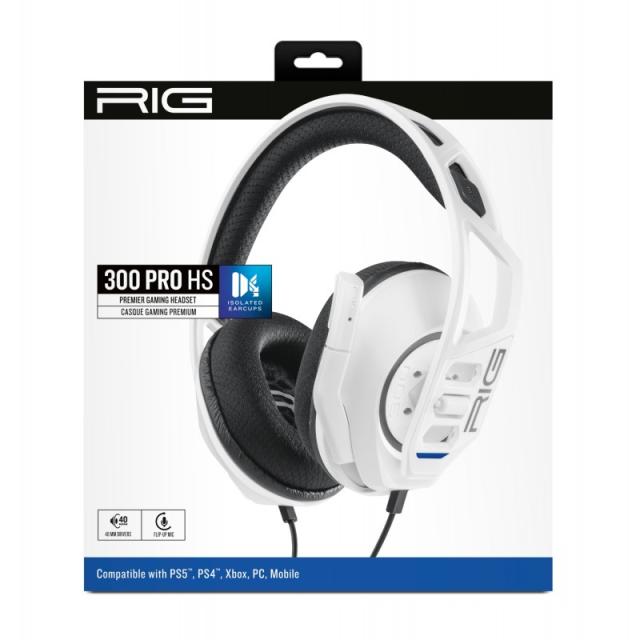 NACON - RIG 300 PRO HS Auriculares Alámbrico Diadema Juego Blanco