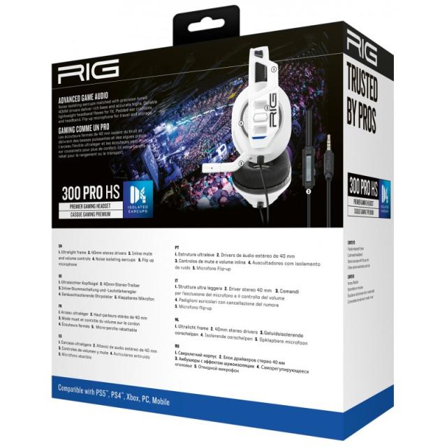 NACON - RIG 300 PRO HS Auriculares Alámbrico Diadema Juego Blanco
