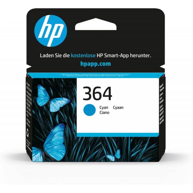 HP - Cartucho de tinta original 364 cian