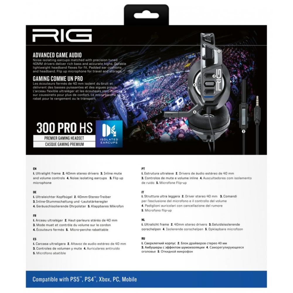NACON - RIG 300 PRO HS Auriculares Alámbrico Diadema Juego Negro