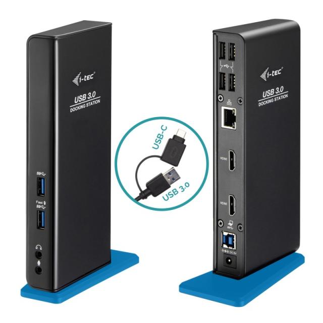 i-tec - USB 3.0/USB-C Dual HDMI Docking Station