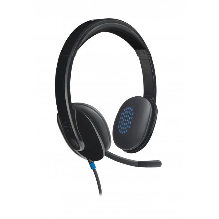Logitech - 981-000480 auricular y casco Auriculares Alámbrico Diadema Oficina/Centro de llamadas USB tipo A Negro
