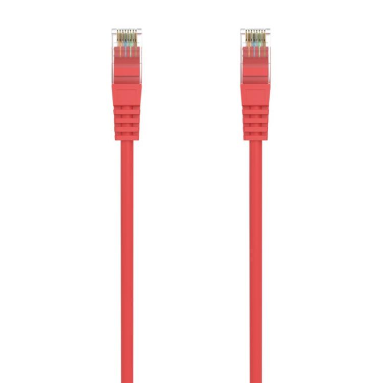 AISENS - Cable de Red Latiguillo RJ45 LSZH Cat.6A 500 Mhz UTP AWG24, Rojo, 3.0M