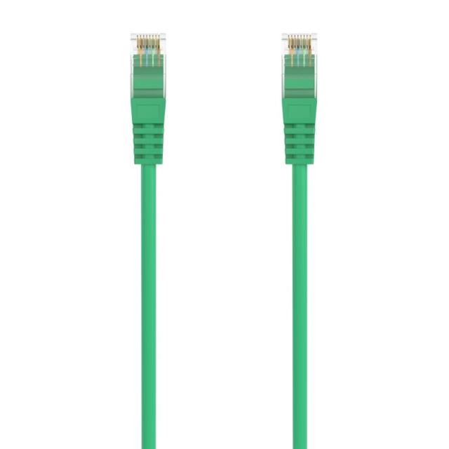 AISENS - Cable de Red Latiguillo RJ45 LSZH Cat.6A 500 Mhz UTP AWG24, Verde, 30CM