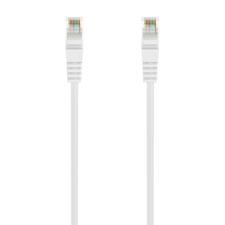 AISENS - Cable de Red Latiguillo RJ45 LSZH Cat.6A 500 Mhz UTP AWG24, Blanco, 1.5M