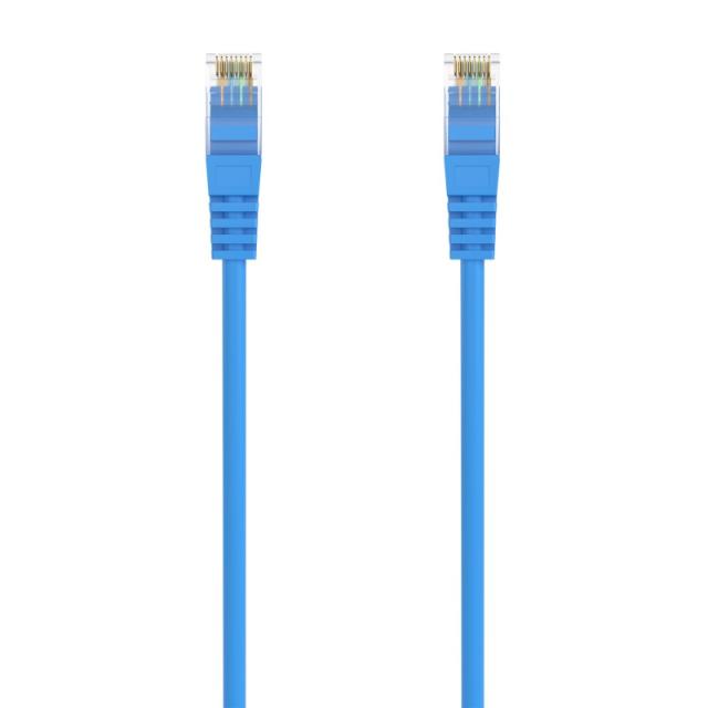 AISENS - Cable de Red Latiguillo RJ45 LSZH Cat.6A 500 Mhz UTP AWG24, Azul, 25CM