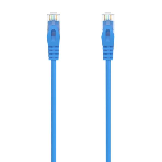 AISENS - Cable de Red Latiguillo RJ45 LSZH Cat.6A 500 Mhz UTP AWG24, Azul, 25CM