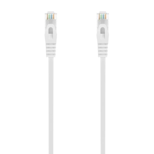 AISENS - Cable de Red Latiguillo RJ45 LSZH Cat.6A 500 Mhz UTP AWG24, Blanco, 2.0M