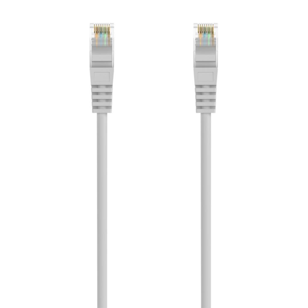 AISENS - Cable de Red Latiguillo RJ45 LSZH Cat.6A 500 Mhz UTP AWG24, Gris, 20M