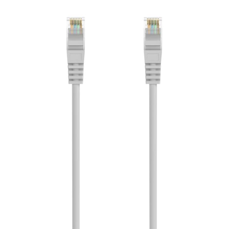 AISENS - Cable de Red Latiguillo RJ45 LSZH Cat.6A 500 Mhz UTP AWG24, Gris, 20M