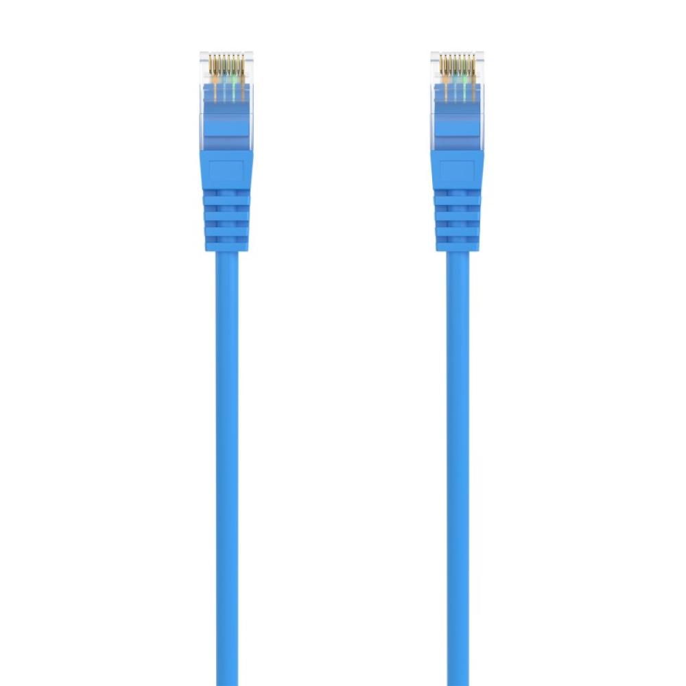 AISENS - Cable de Red Latiguillo RJ45 LSZH Cat.6A 500 Mhz UTP AWG24, Azul, 1.0M