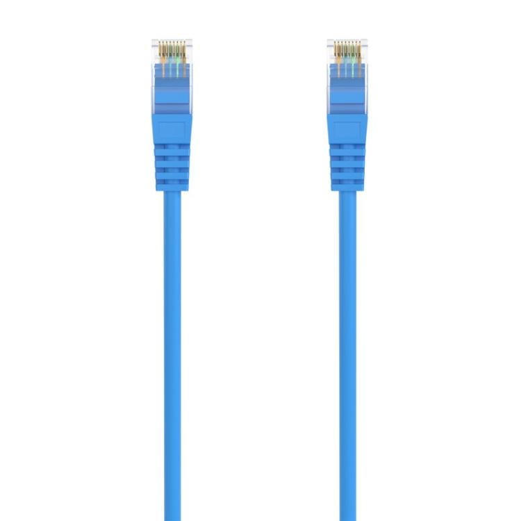 AISENS - Cable de Red Latiguillo RJ45 LSZH Cat.6A 500 Mhz UTP AWG24, Azul, 1.0M