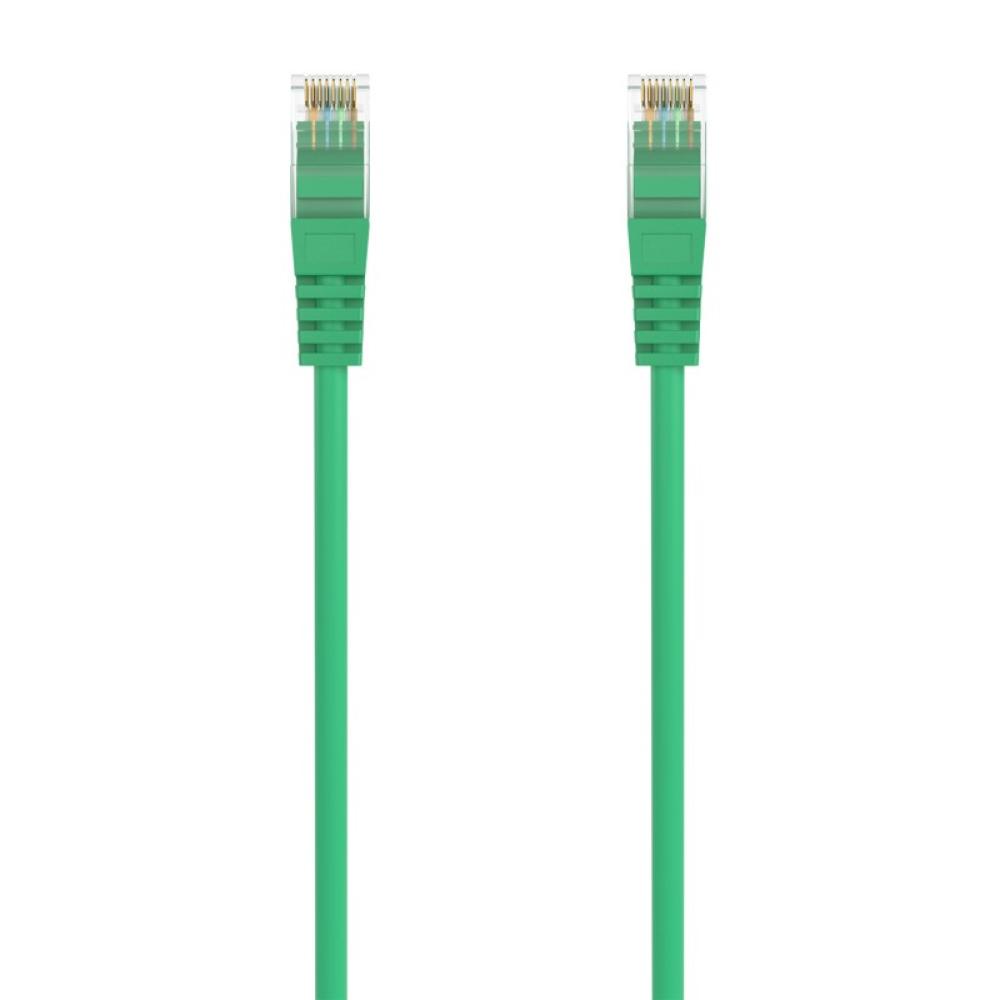 AISENS - Cable de Red Latiguillo RJ45 LSZH Cat.6A 500 Mhz UTP AWG24, Verde, 2.0M