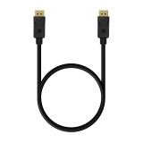 AISENS - Cable DISPLAYPORT V1.2 4K@60Hz, DP/M-DP/M, Negro, 0.5M