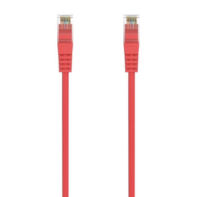 AISENS - Cable de Red Latiguillo RJ45 LSZH Cat.6A 500 Mhz UTP Awg24, Rojo, 25CM