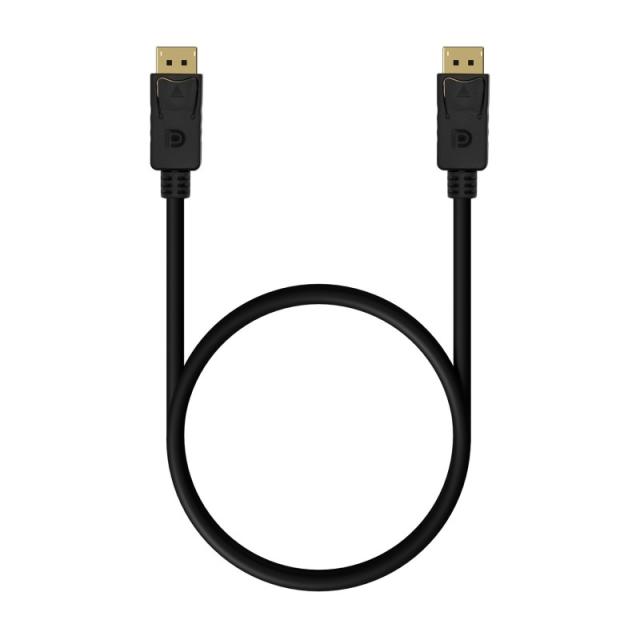 AISENS - Cable DISPLAYPORT V1.2 4K@60Hz, DP/M-DP/M, Negro,1.5M