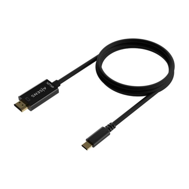 AISENS - Cable Conversor USB-C A HDMI 4K@30Hz, USB-C/M-HDMI/M, Negro, 1.8M
