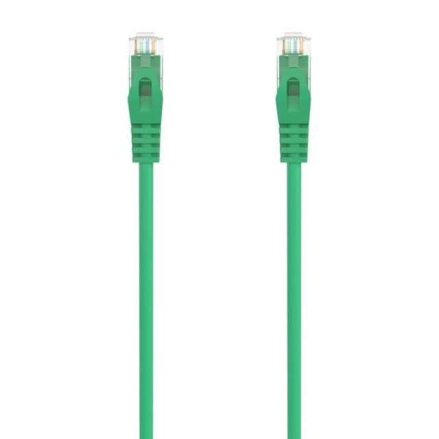 AISENS - Cable de Red Latiguillo RJ45 LSZH Cat.6A 500 Mhz UTP AWG24, Verde, 3.0M