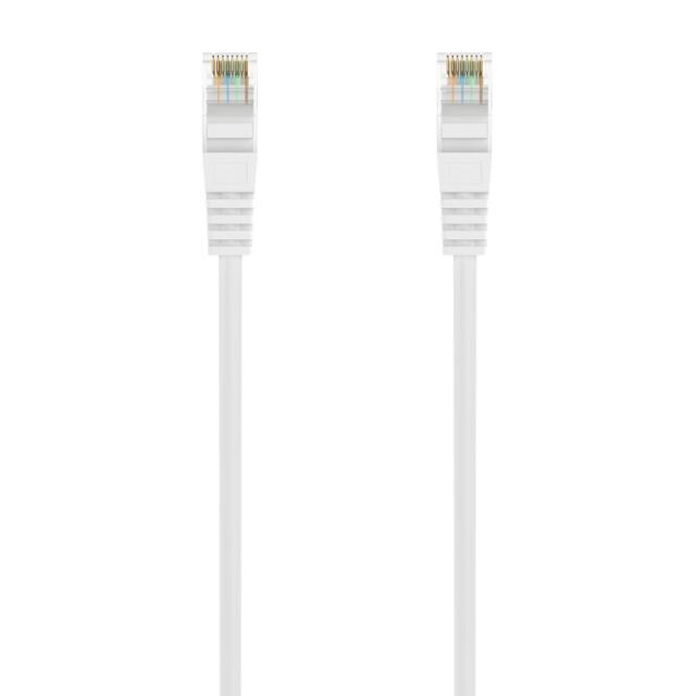 AISENS - Cable de Red Latiguillo RJ45 LSZH Cat.6A 500 Mhz UTP AWG24, Blanco, 30CM