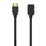AISENS - Cable HDMI V2.0 Prolongador Premium Alta Velocidad / Hec 4K@60Hz 18Gbps, A/M-A/H, Negro, 5.0M