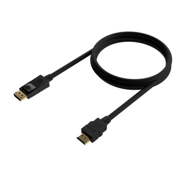 AISENS - A125-0551 adaptador de cable de vídeo 1,5 m DisplayPort HDMI tipo A (Estándar) Negro
