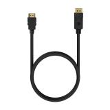AISENS - A125-0551 adaptador de cable de vídeo 1,5 m DisplayPort HDMI tipo A (Estándar) Negro