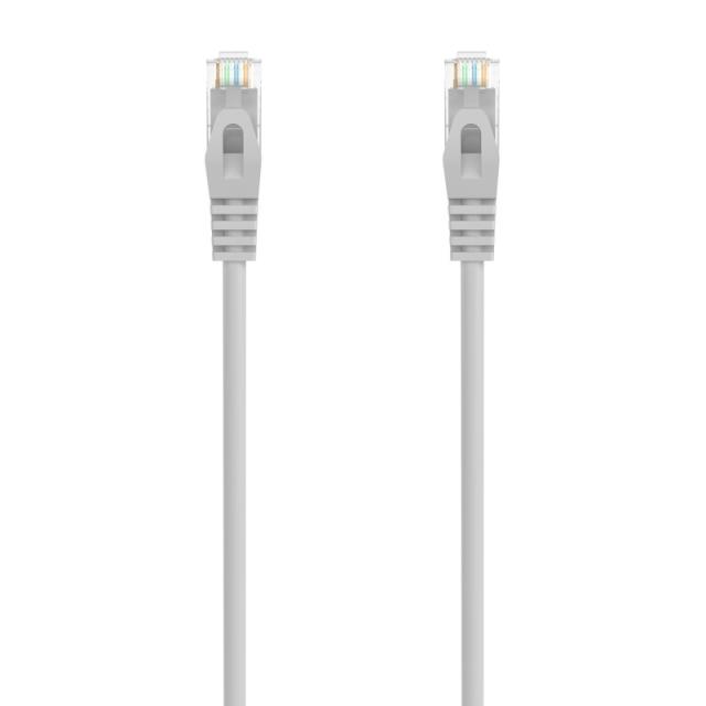AISENS - Cable de Red Latiguillo RJ45 LSZH Cat.6A 500 Mhz UTP AWG24, Gris, 30CM