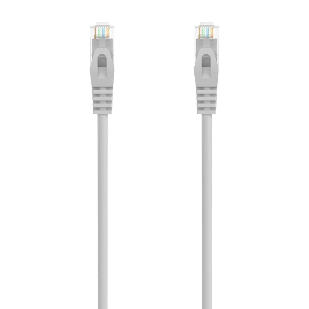 AISENS - Cable de Red Latiguillo RJ45 LSZH Cat.6A 500 Mhz UTP AWG24, Gris, 30CM