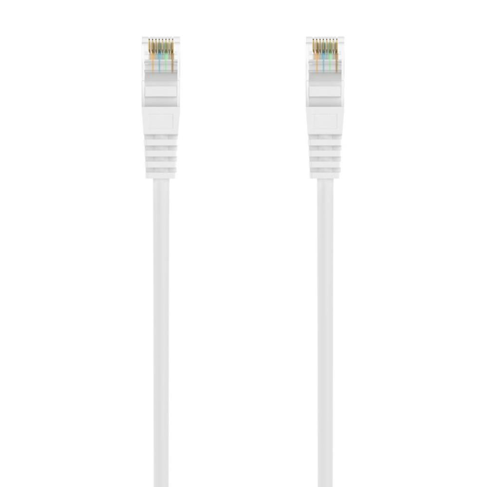 AISENS - Cable de Red Latiguillo RJ45 LSZH Cat.6A 500 Mhz UTP AWG24, Blanco, 25CM