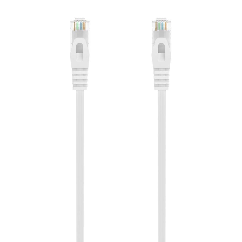 AISENS - Cable de Red Latiguillo RJ45 LSZH Cat.6A 500 Mhz UTP AWG24, Blanco, 25CM