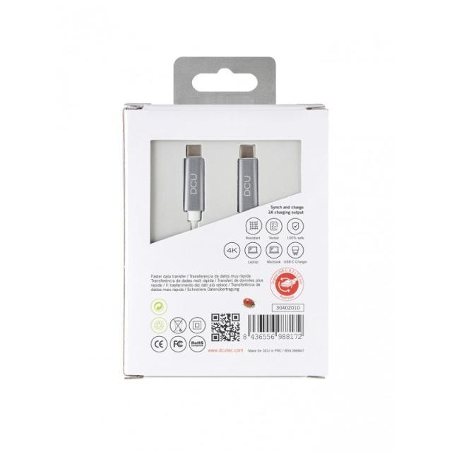 DCU Advance Tecnologic - 30402010 cable USB 1 m USB 3.2 Gen 2 (3.1 Gen 2) USB C Gris