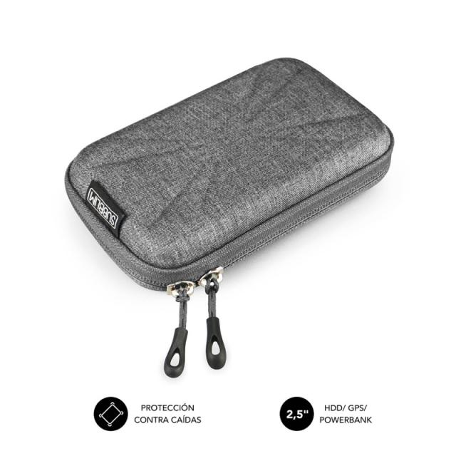 SUBBLIM - Funda Disco Duro HDD Business Case 2,5" Grey