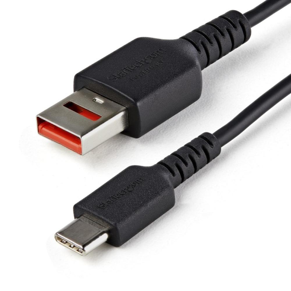 StarTech.com - Cable de 1m Adaptador Bloqueador USB de Datos – Adaptador USB a USB-C de Carga Segura – USB Tipo C Solo de Carga