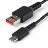StarTech.com - Cable de 1m Adaptador Bloqueador USB de Datos – Adaptador USB a USB-C de Carga Segura – USB Tipo C Solo de Carga