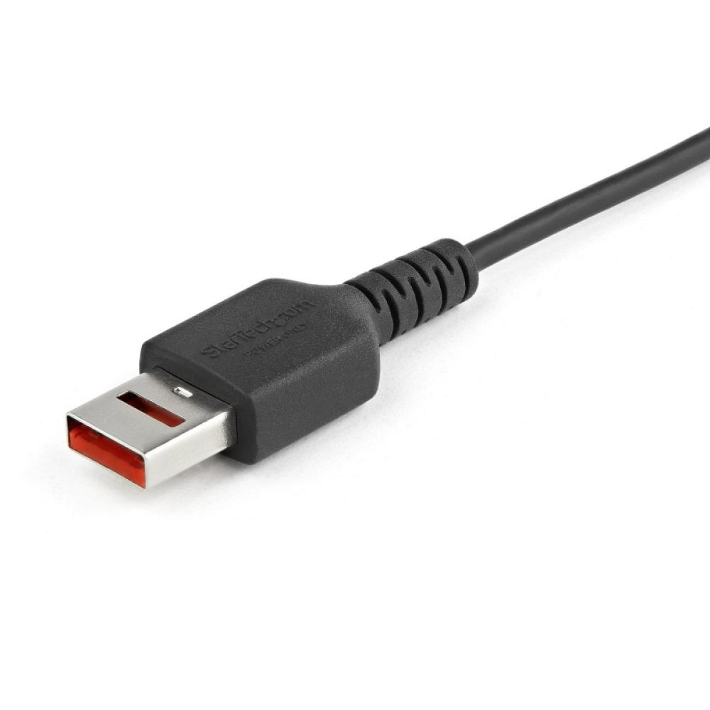 StarTech.com - Cable de 1m Adaptador Bloqueador USB de Datos – Adaptador USB a Micro USB de Carga Segura – Micro USBC Solo de Ca