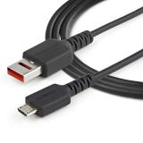 StarTech.com - Cable de 1m Adaptador Bloqueador USB de Datos – Adaptador USB a Micro USB de Carga Segura – Micro USBC Solo de Ca