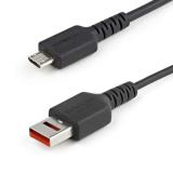StarTech.com - Cable de 1m Adaptador Bloqueador USB de Datos – Adaptador USB a Micro USB de Carga Segura – Micro USBC Solo de Ca