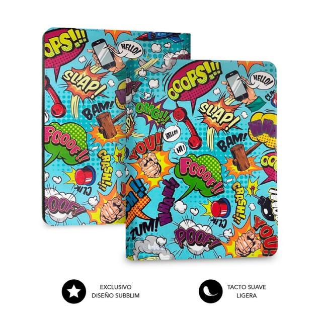 SUBBLIM - Funda con Teclado Keytab Pro BT Trendy Comic